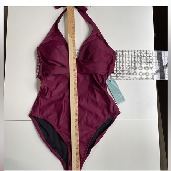 Coastal Blue One-Piece Halter Swimsuit  Size Small NWT - Picture 8 of 10